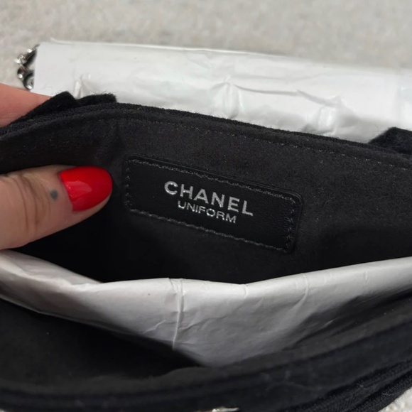 Authentic Pre-Owned Chanel Sac Wallet on Chain Black Jersey - Picture 11 of 11